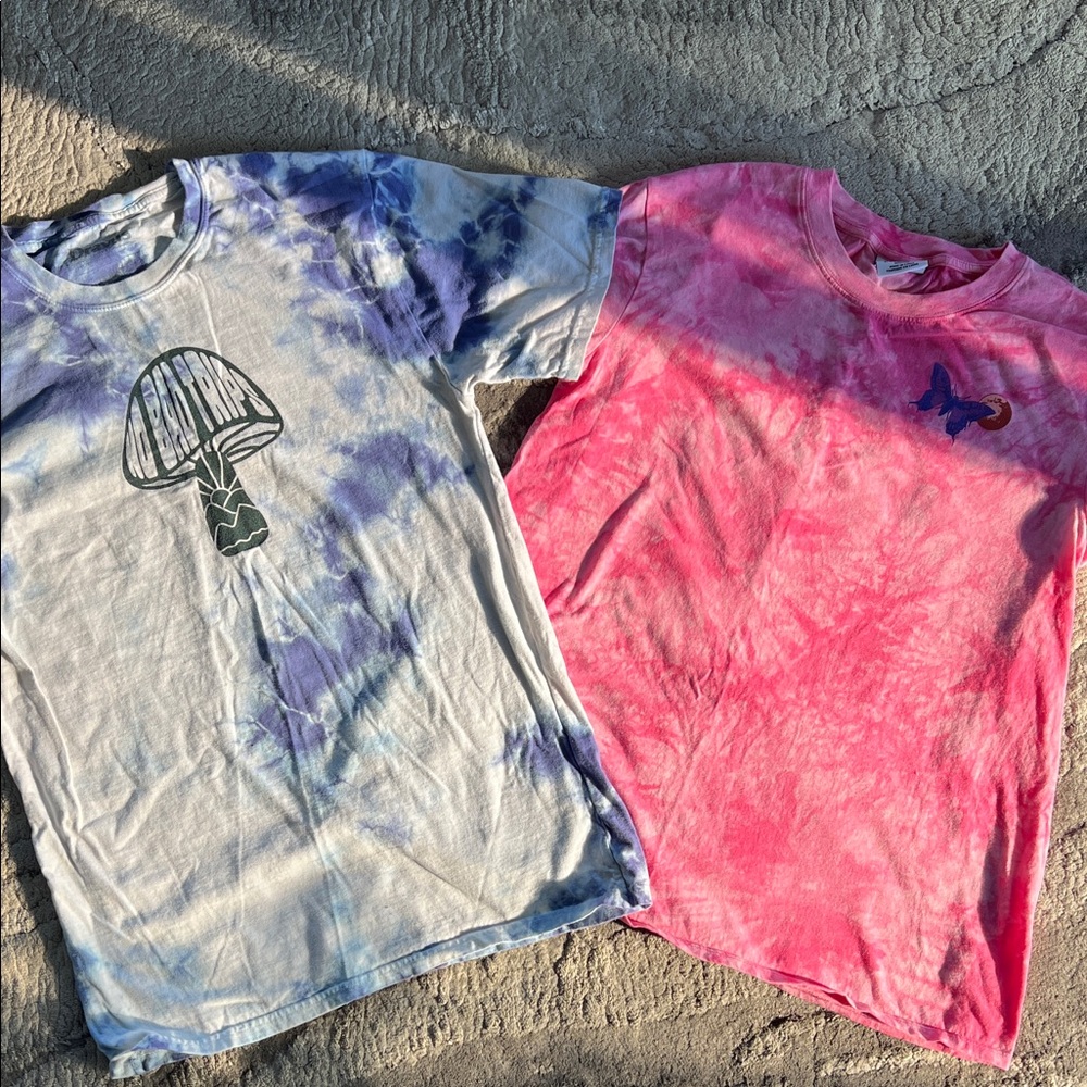 Unisex tie dye tshirts size M men and women